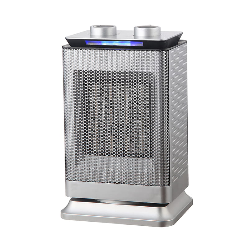 Pemanas keramik ruang berosilasi 1500W dengan lampu LED 
