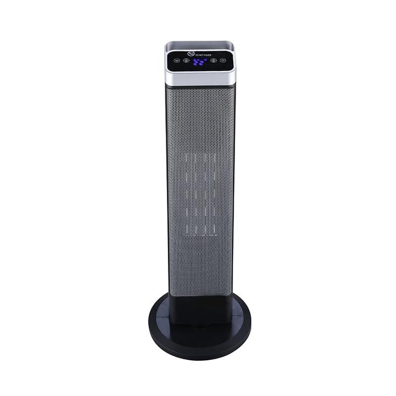 Menara Ultra-Thin Ceramic Electric Heater Black and Silver